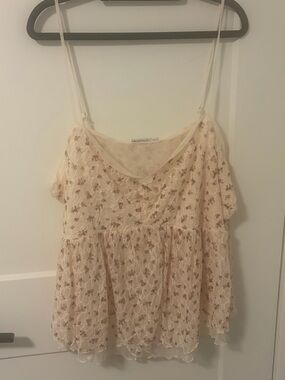 Torrid Lovesick Cream Floral Lace Camisole